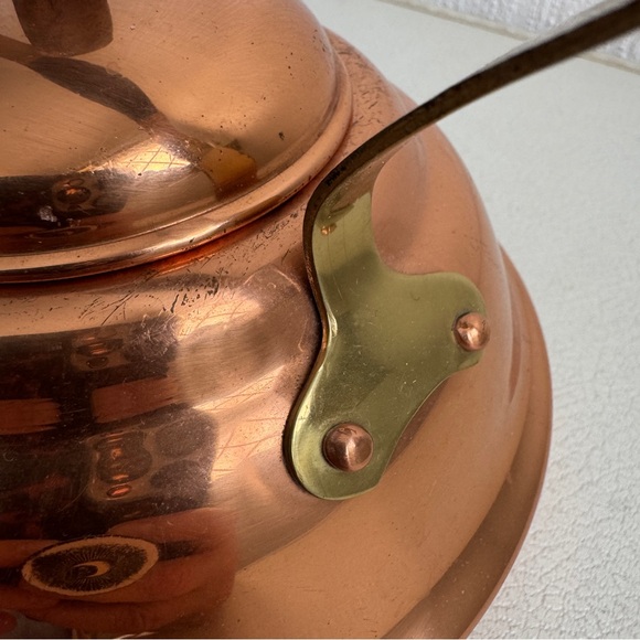 Vintage Portugal Copral Midcentury Copper Tea Kettle - Picture 3 of 13